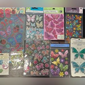Butterfly themed sticker bundle